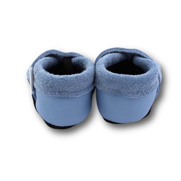 Krabbelschuhe Pirat & Schiff hellblau